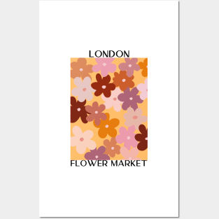 Abstract Flower Market Illustration 17 Posters and Art